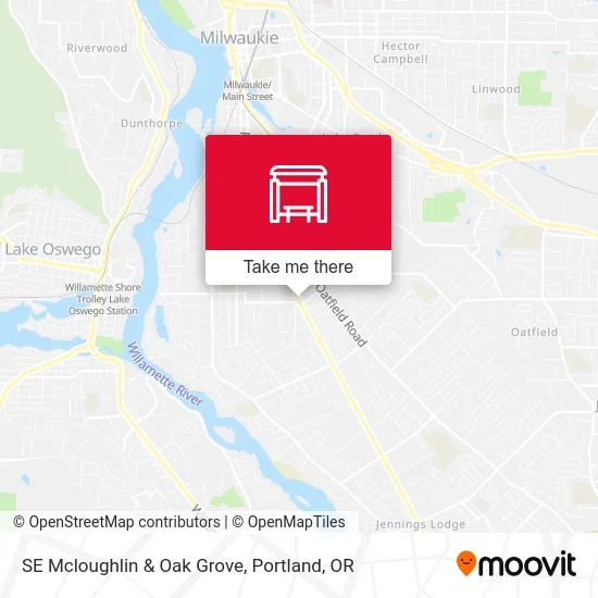 Mapa de SE Mcloughlin & Oak Grove