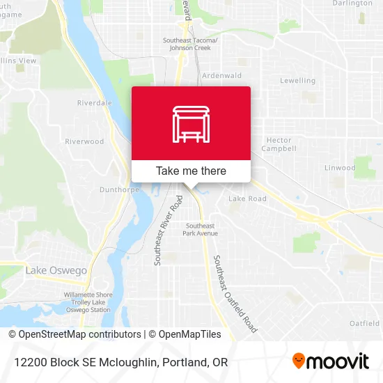 12200 Block SE Mcloughlin map