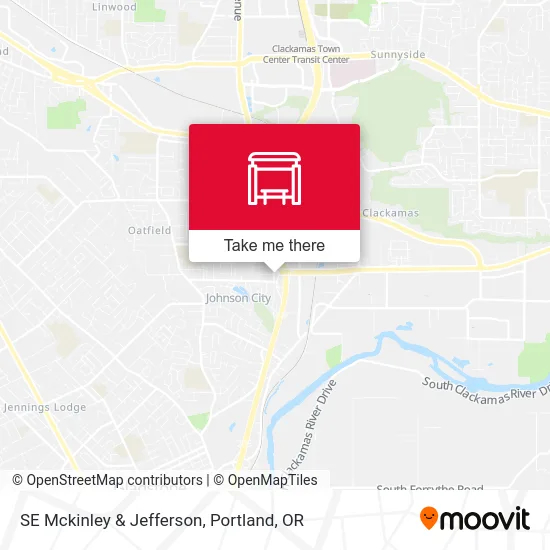 SE Mckinley & Jefferson map