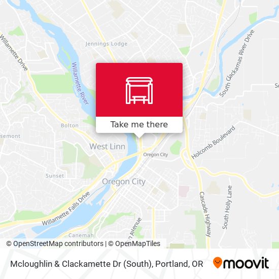 Mcloughlin & Clackamette Dr (South) map