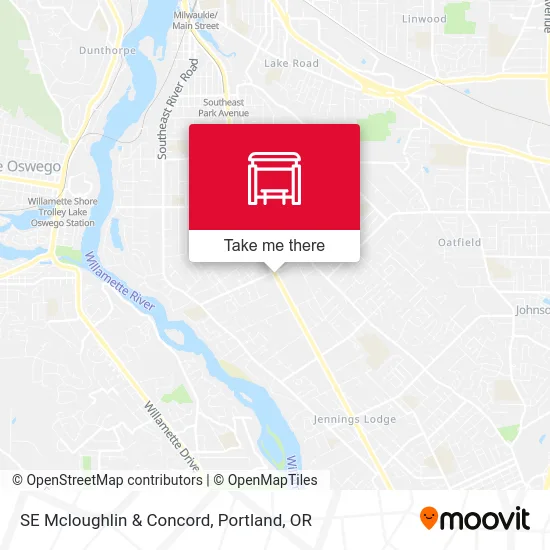 SE Mcloughlin & Concord map