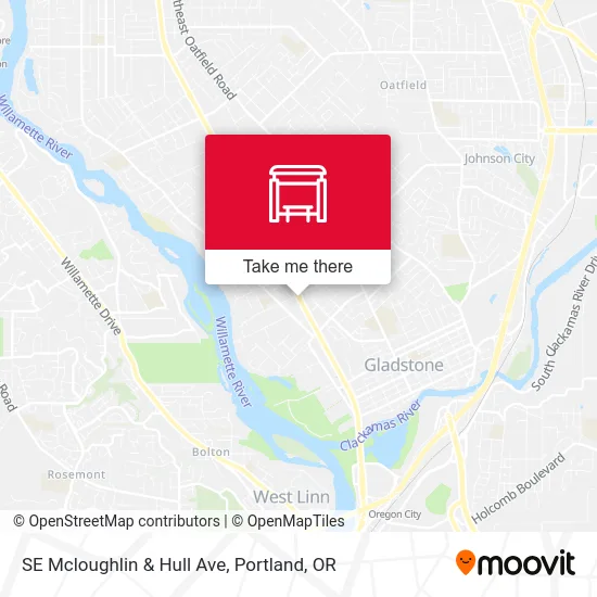 Mapa de SE Mcloughlin & Hull Ave