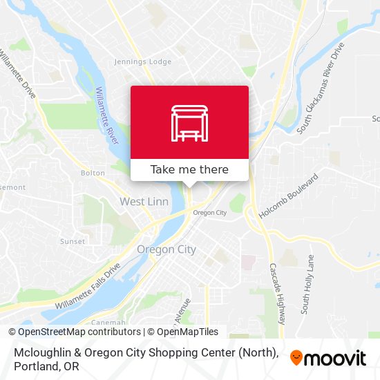 Mapa de Mcloughlin & Oregon City Shopping Center (North)