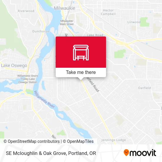 Mapa de SE Mcloughlin & Oak Grove