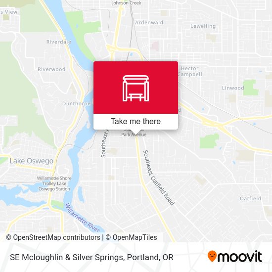 SE Mcloughlin & Silver Springs map