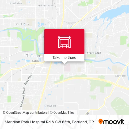 Mapa de Meridian Park Hospital Rd & SW 65th