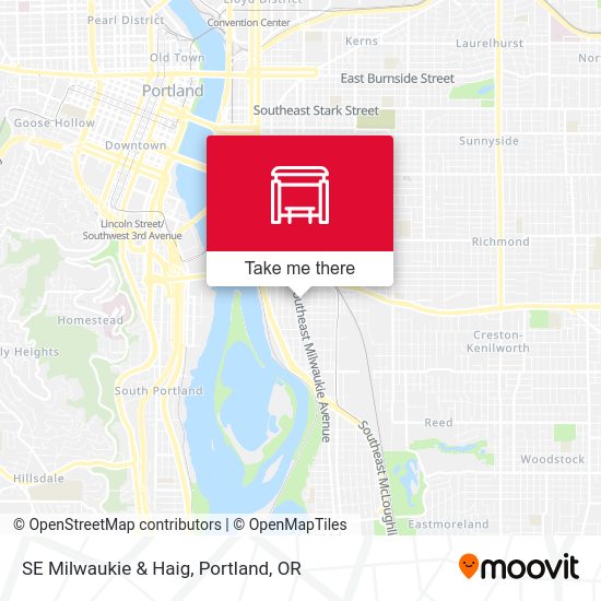 Mapa de SE Milwaukie & Haig