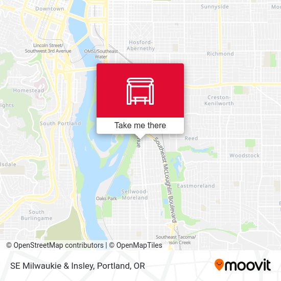 SE Milwaukie & Insley map