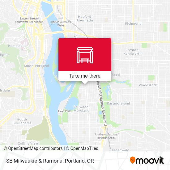 Mapa de SE Milwaukie & Ramona