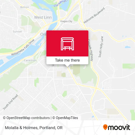 Molalla & Holmes map