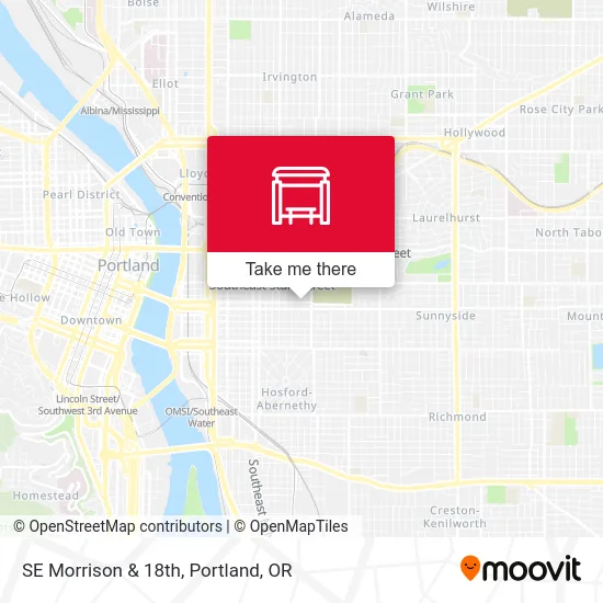 Mapa de SE Morrison & 18th