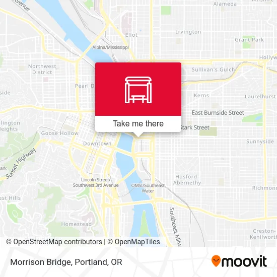 Mapa de Morrison Bridge