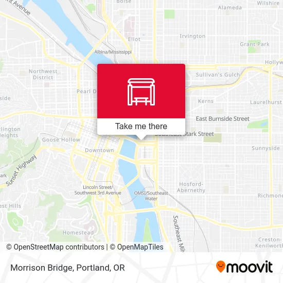 Mapa de Morrison Bridge