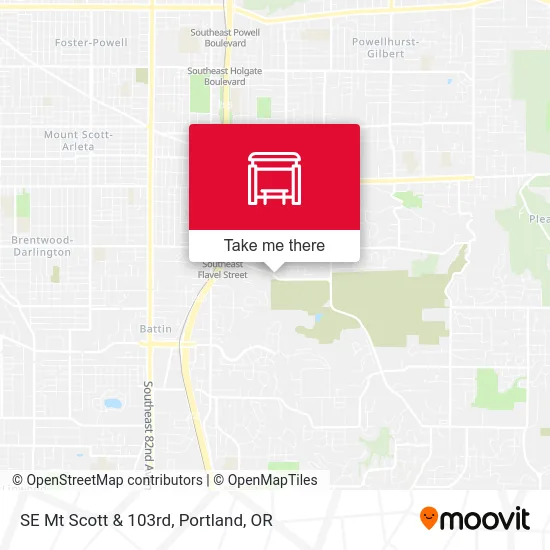 SE Mt Scott & 103rd map