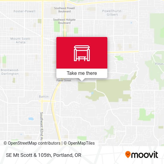 SE Mt Scott & 105th map