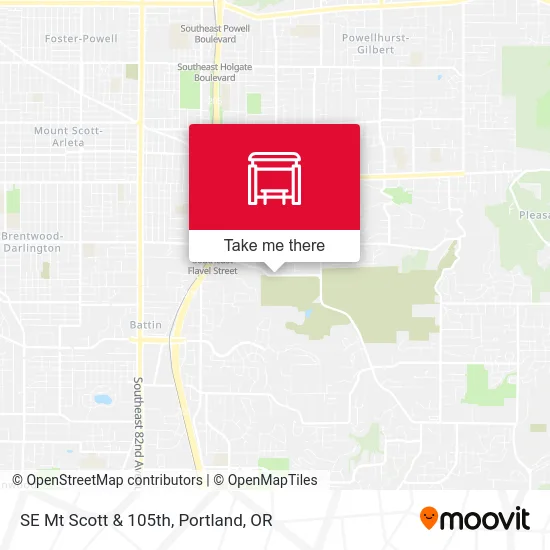 Mapa de SE Mt Scott & 105th