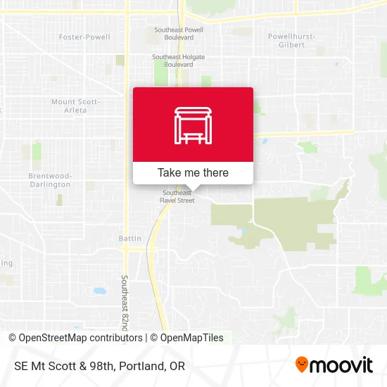 SE Mt Scott & 98th map