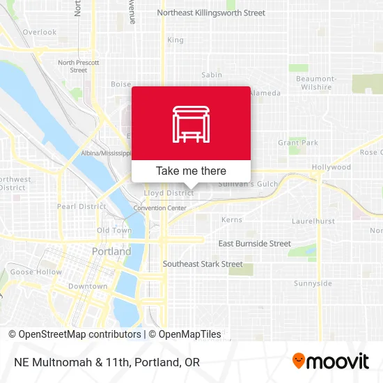 NE Multnomah & 11th map