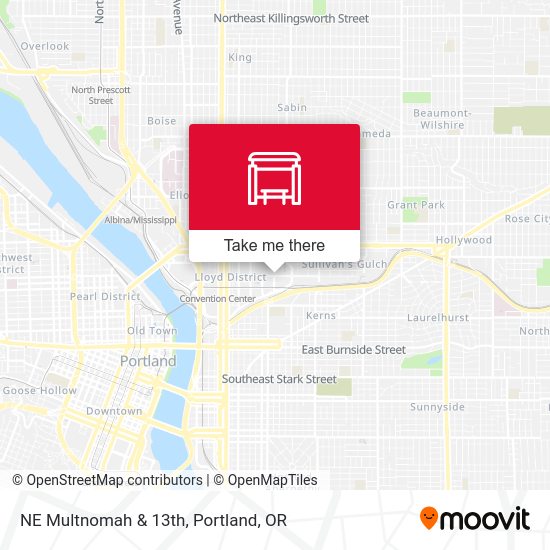 Mapa de NE Multnomah & 13th