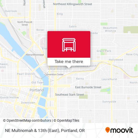 NE Multnomah & 13th (East) map