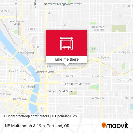 NE Multnomah & 19th map