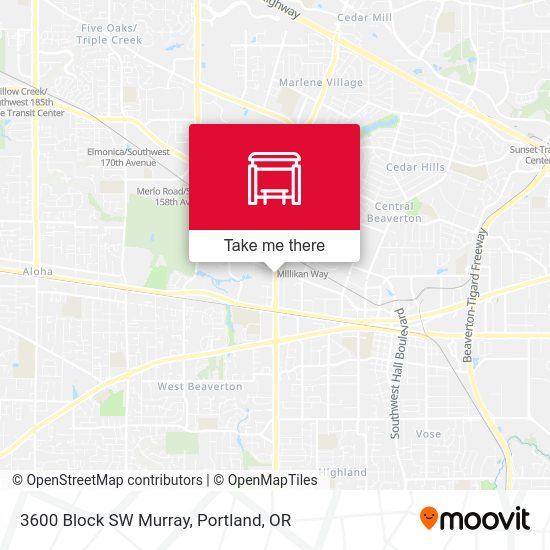 3600 Block SW Murray map