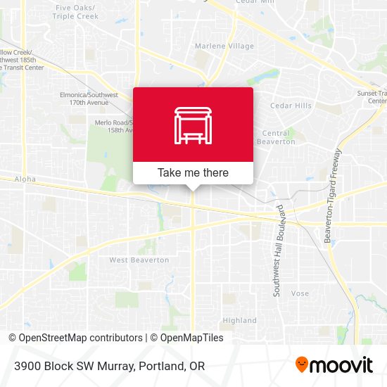 3900 Block SW Murray map