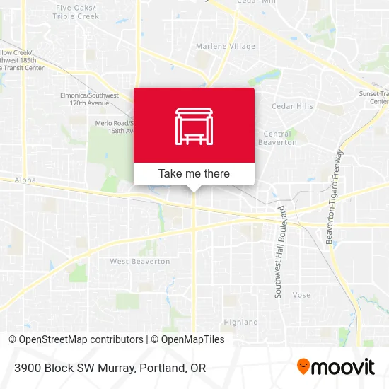 3900 Block SW Murray map