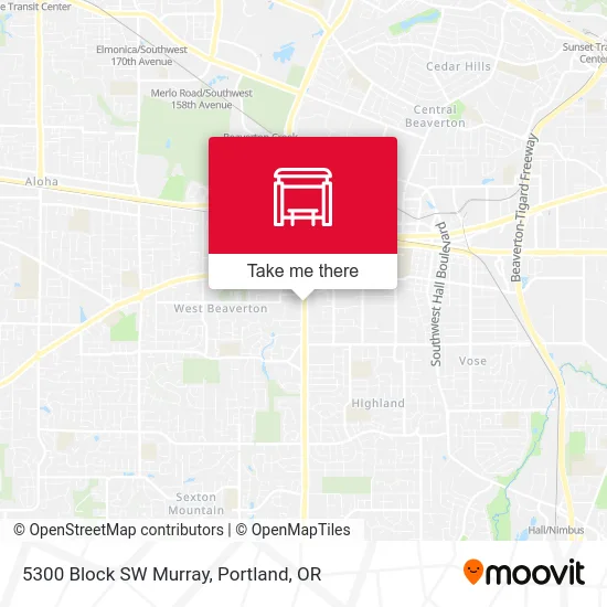 5300 Block SW Murray map