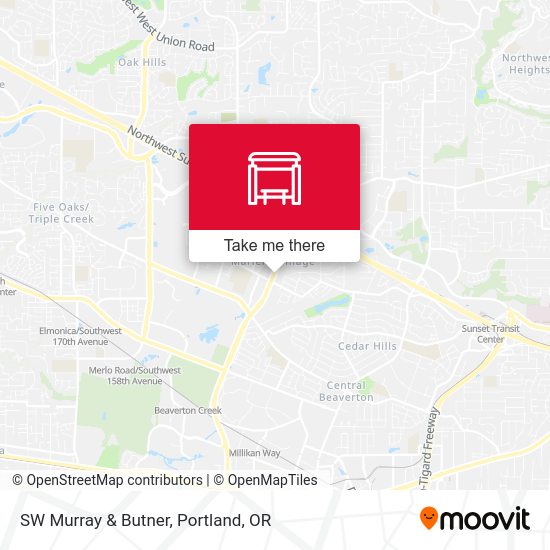 SW Murray & Butner map