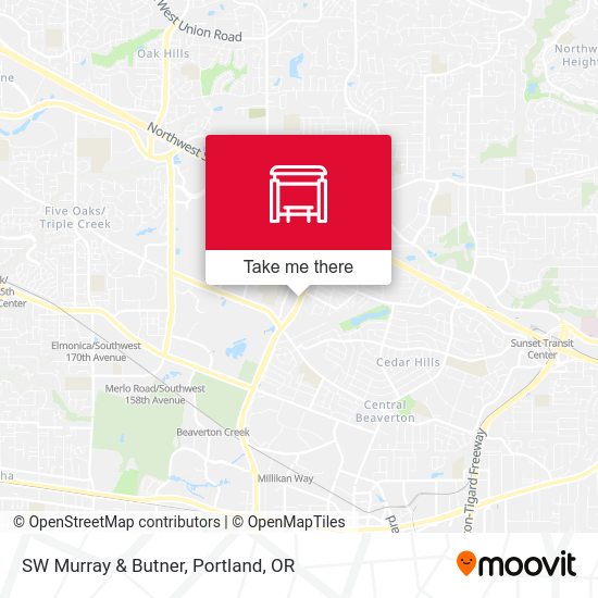 SW Murray & Butner map