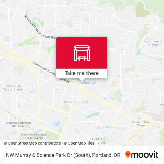 Mapa de NW Murray & Science Park Dr (South)