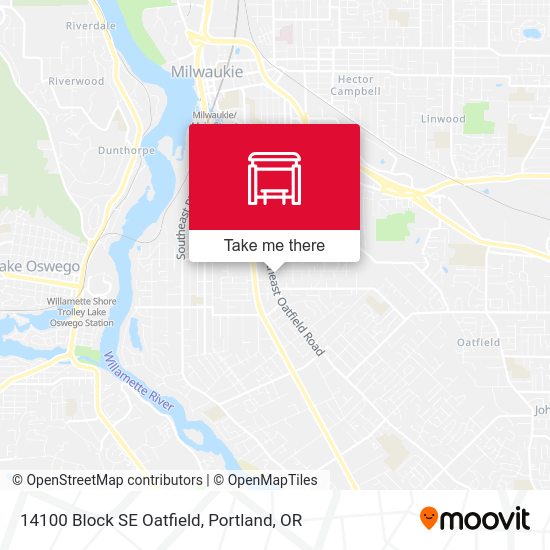 14100 Block SE Oatfield map