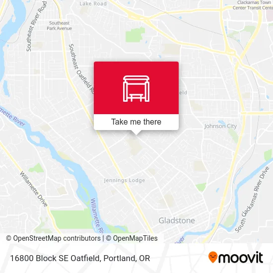16800 Block SE Oatfield map