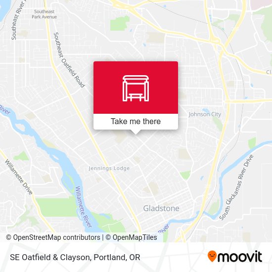SE Oatfield & Clayson map