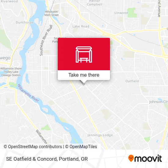 SE Oatfield & Concord map