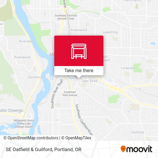 Mapa de SE Oatfield & Guilford