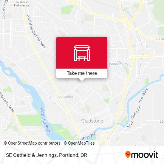 SE Oatfield & Jennings map