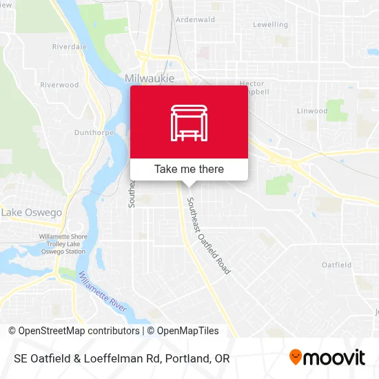 SE Oatfield & Loeffelman Rd map