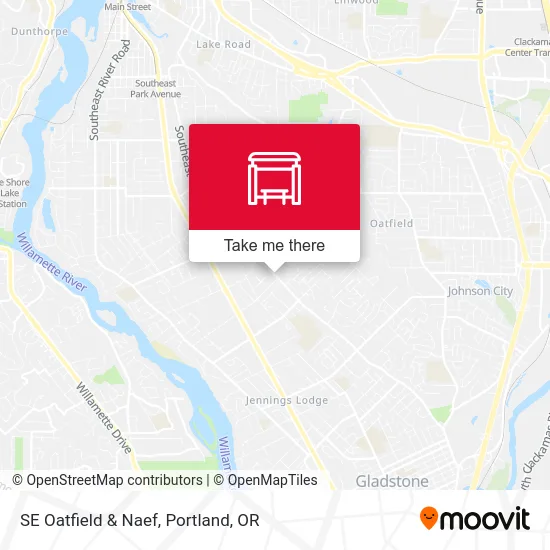 SE Oatfield & Naef map