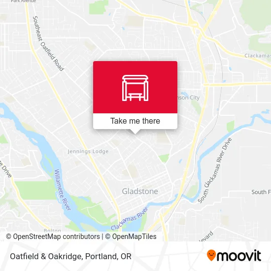 Oatfield & Oakridge map