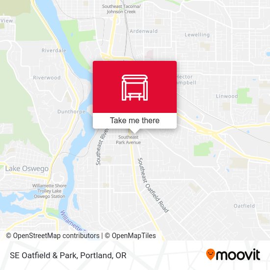 SE Oatfield & Park map