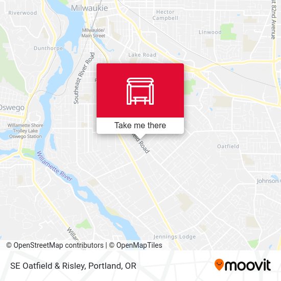 Mapa de SE Oatfield & Risley