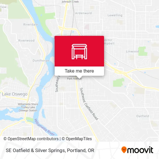 SE Oatfield & Silver Springs map