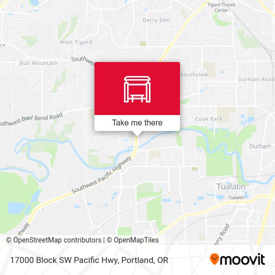 17000 Block SW Pacific Hwy map