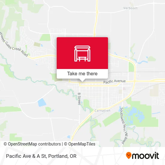 Mapa de Pacific Ave & A St