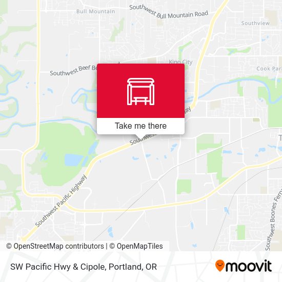 SW Pacific Hwy & Cipole map