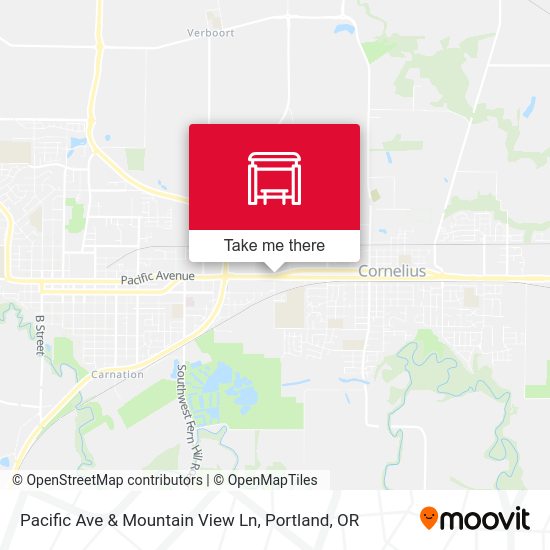 Pacific Ave & Mountain View Ln map