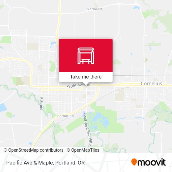 Pacific Ave & Maple map