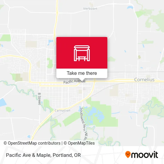 Pacific Ave & Maple map